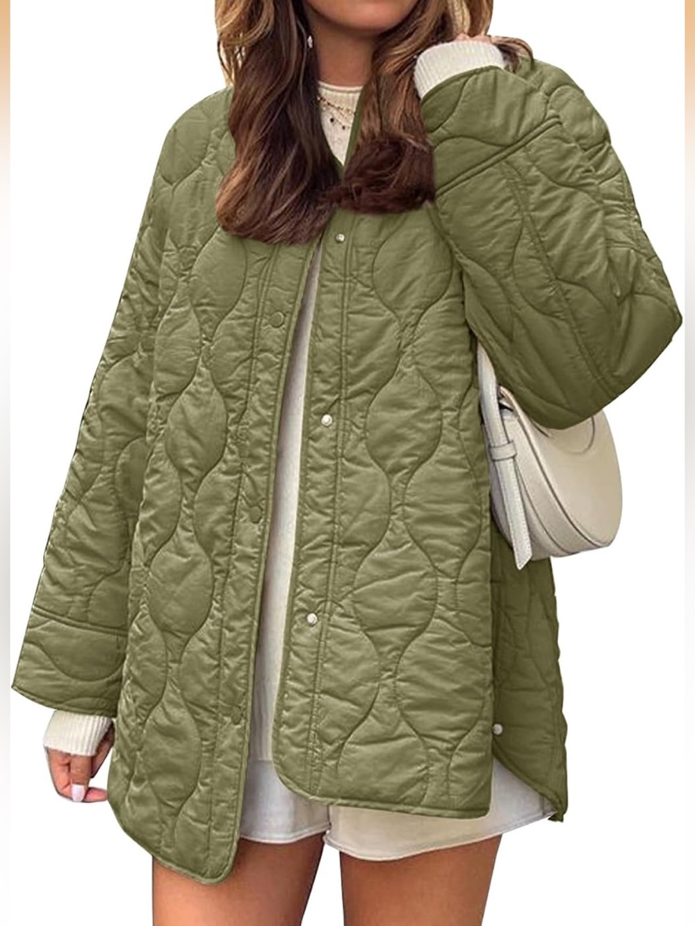Oversized Quilted Liner Jacket Medium